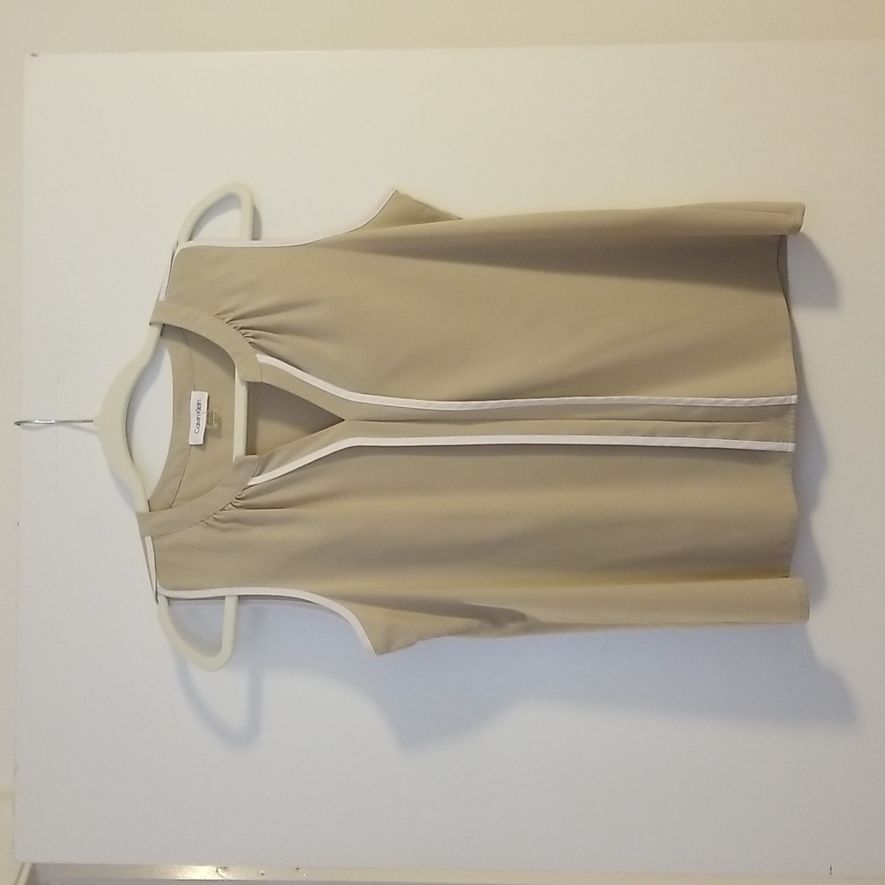 Calvin Klein Womens Sleeveless Blouse
